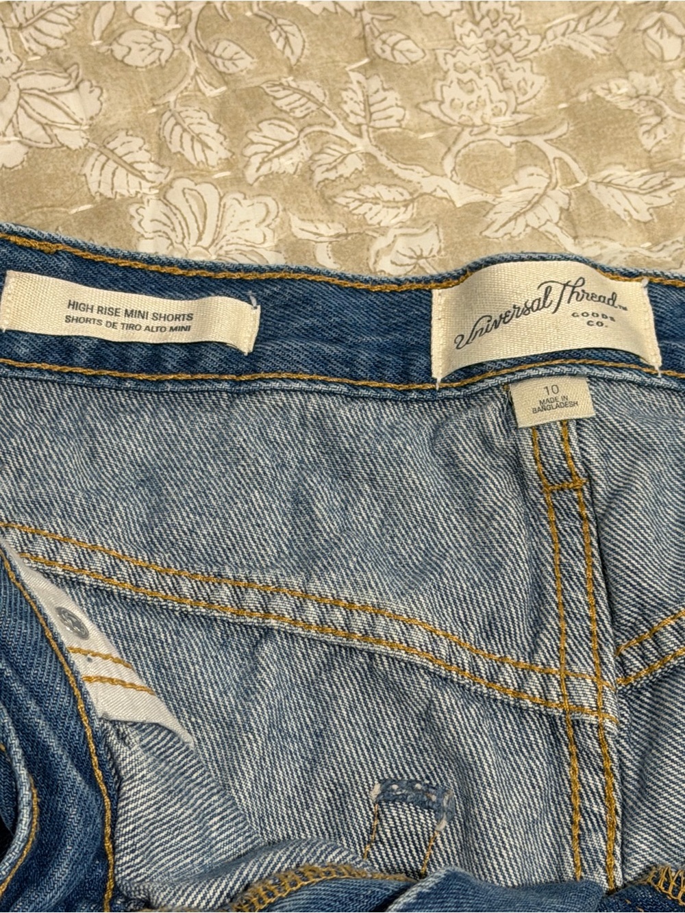 Universal Thread Distressed Denim Cutoff Shorts - Blue - Picture 3 of 3